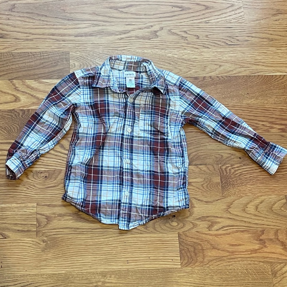 Carter’s Toddler Plaid Button Down Shirt